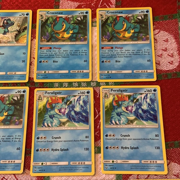 Pokemon TCG Totodile/Croconaw/Feraligatr Bundle (10 Cards) - Picture 4 of 13